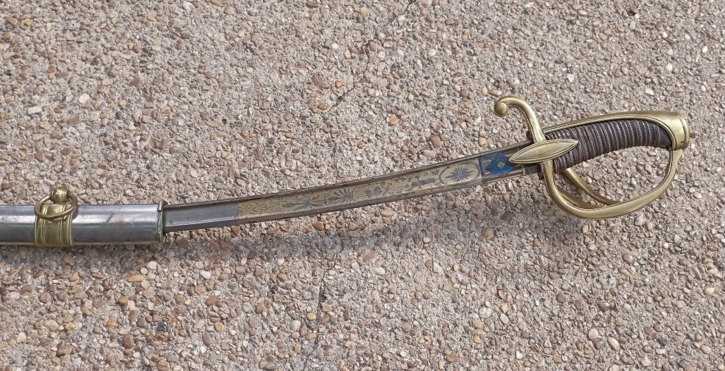 Sabre d'officier de cavalerie légère Premier Empire-photo-2