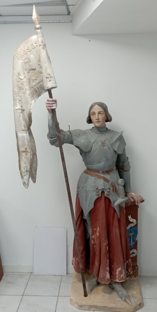 Jeanne D'Arc taille réelle du XIX ème siècle