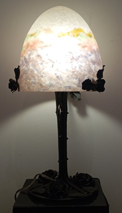 Lampe champignon '' Muller Frères Luneville ''-photo-2