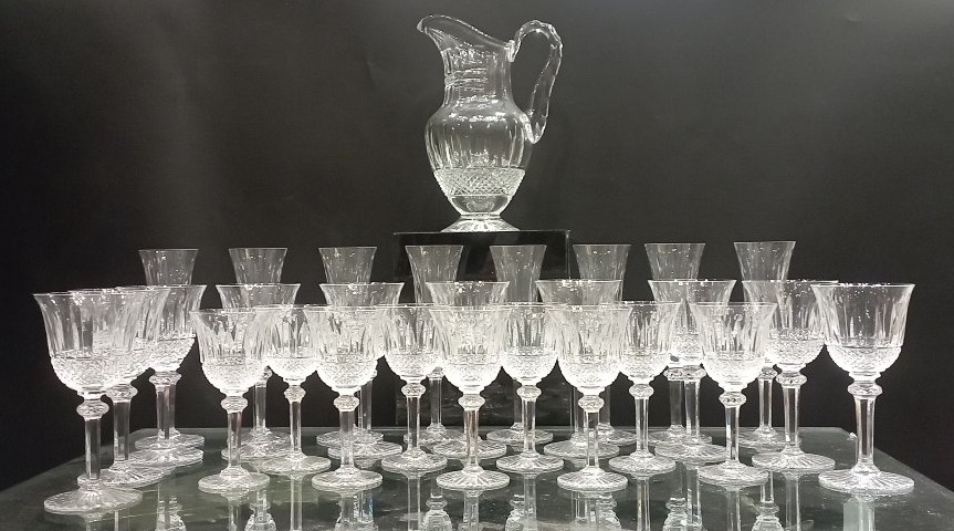 St. Louis Crystal Glasses, "tommy's" Series