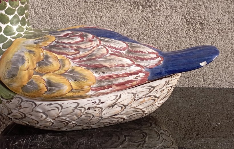 19th-century Ceramic Mallard Duck Terrines-photo-2
