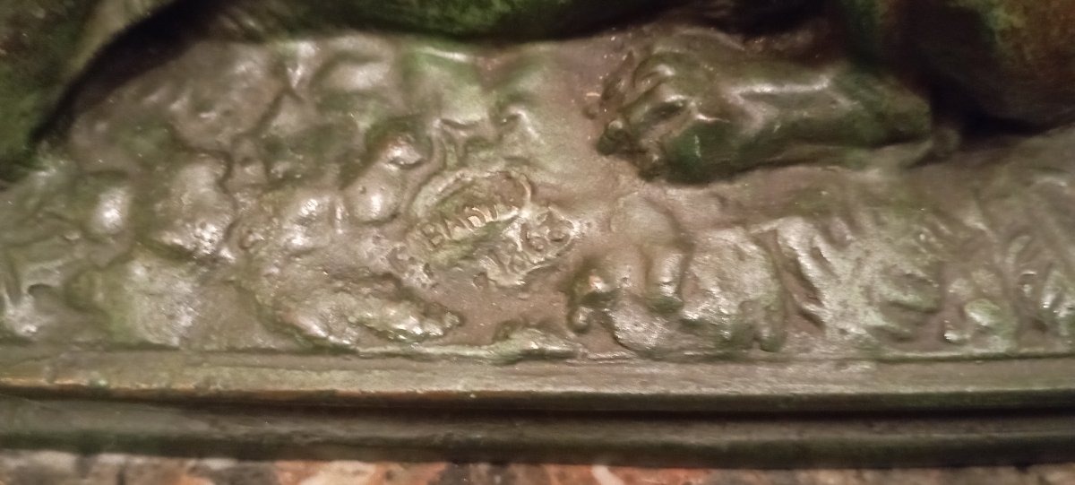 "tiger Devouring A Gavial," A Lost-wax Bronze Sculpture By Antoine Louis Barye-photo-4