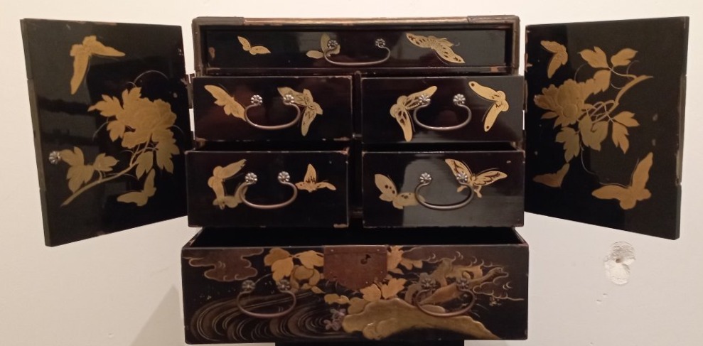 Japanese Lacquer Cabinet, Late 19th Century, Meiji Period-photo-4