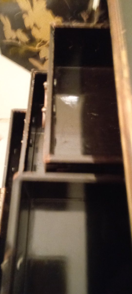Japanese Lacquer Cabinet, Late 19th Century, Meiji Period-photo-1