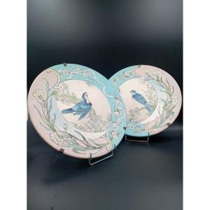Paire de plat de A. de Carranza