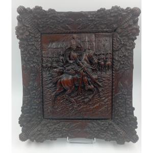 Bas relief en bois XIX ème siècle