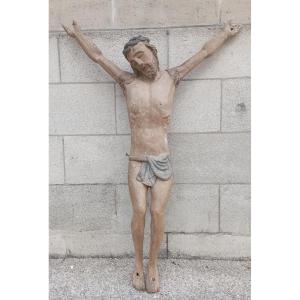 Large Wooden Christ From The 16th Century