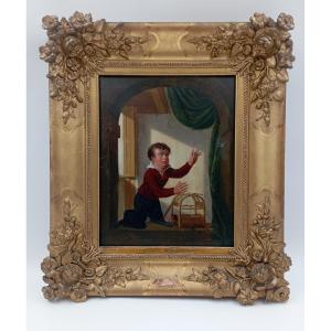 Oil On Wood, 19th Century