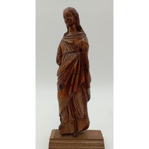 17th Century Walnut Saint