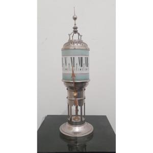 Lampe horloge de chambre du XIX ème siècle