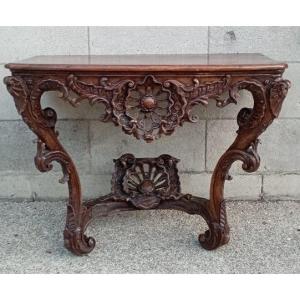 Console du XVIII ème siècle de style Louis XV