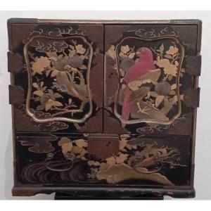 Japanese Lacquer Cabinet, Late 19th Century, Meiji Period
