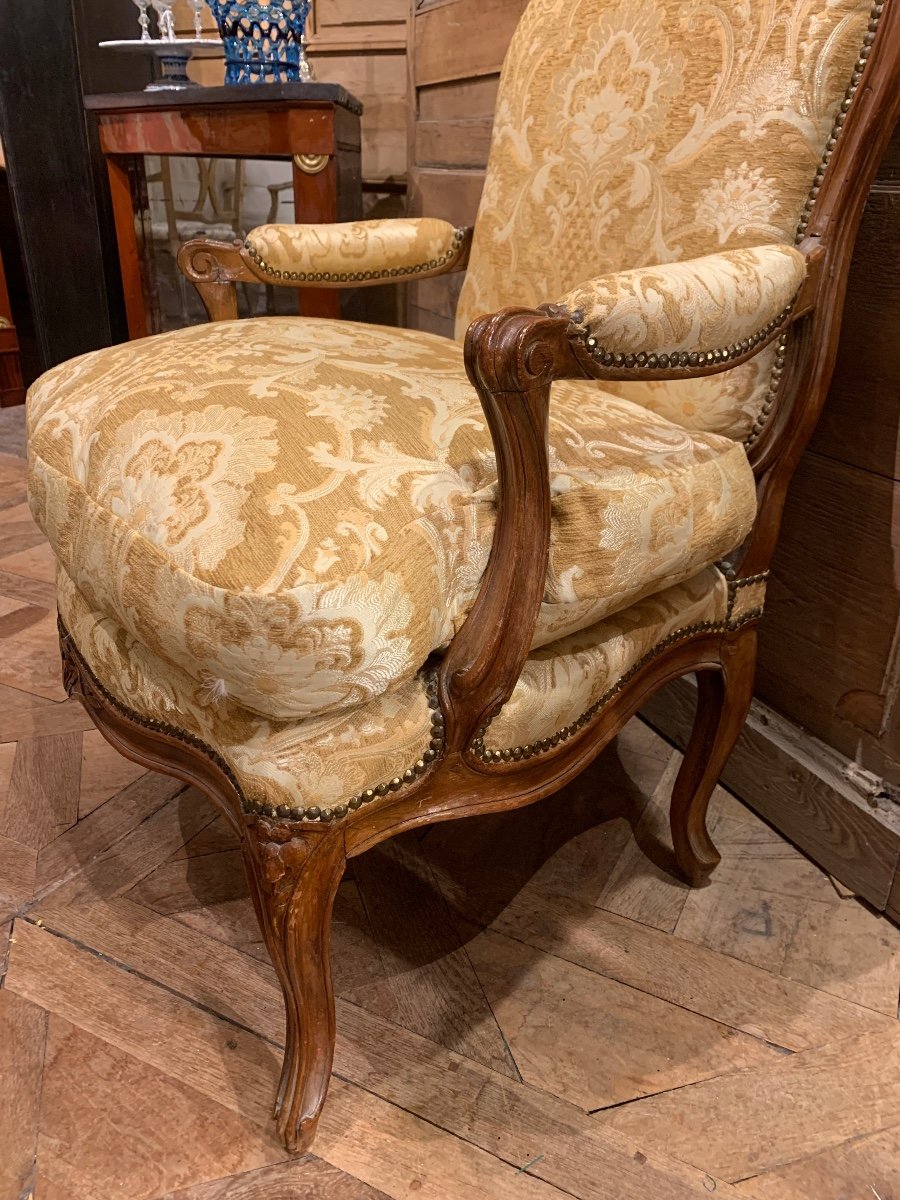 Fauteuil à La Reine, époque Louis XV-photo-3