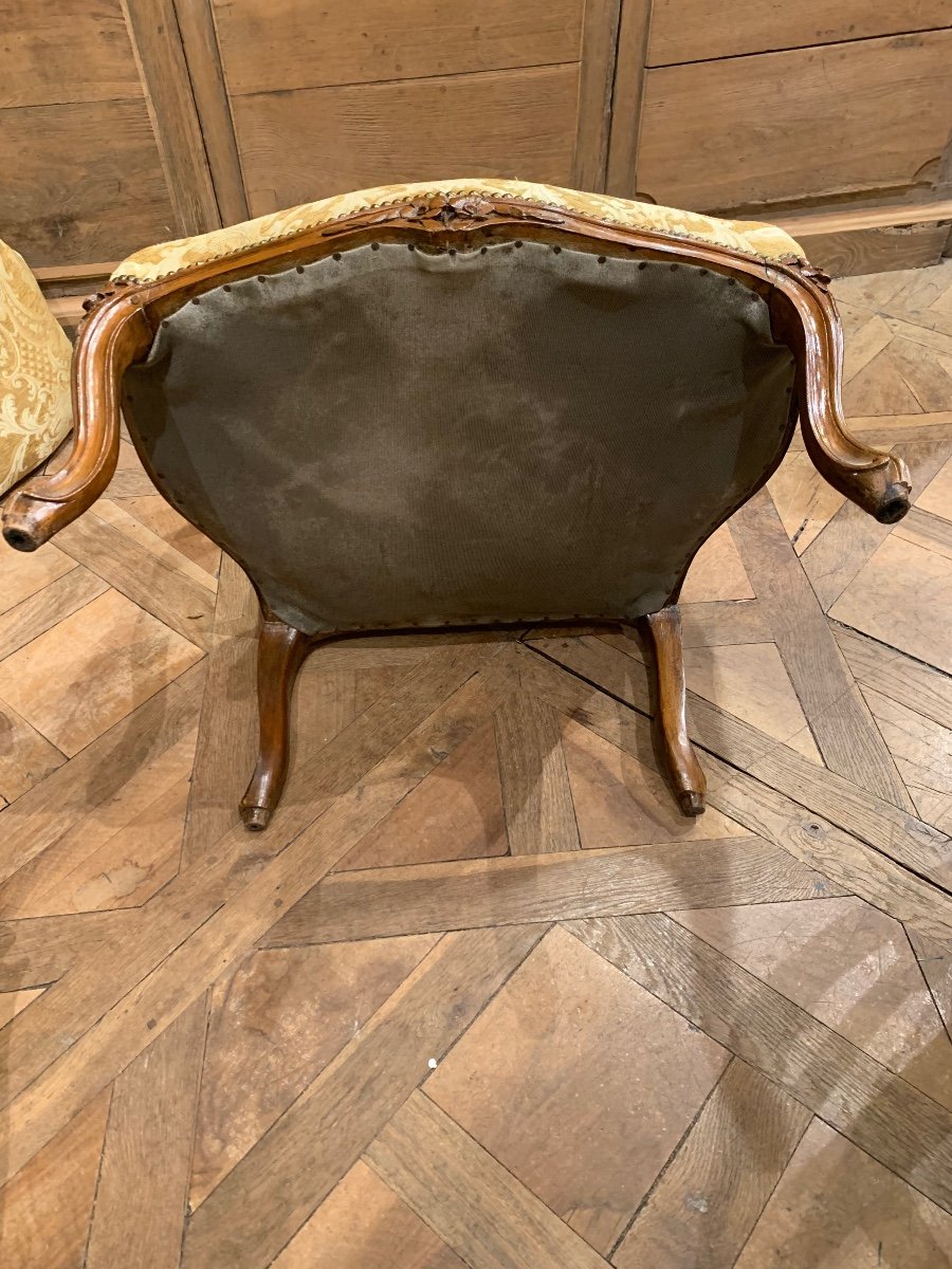 Fauteuil à La Reine, époque Louis XV-photo-4