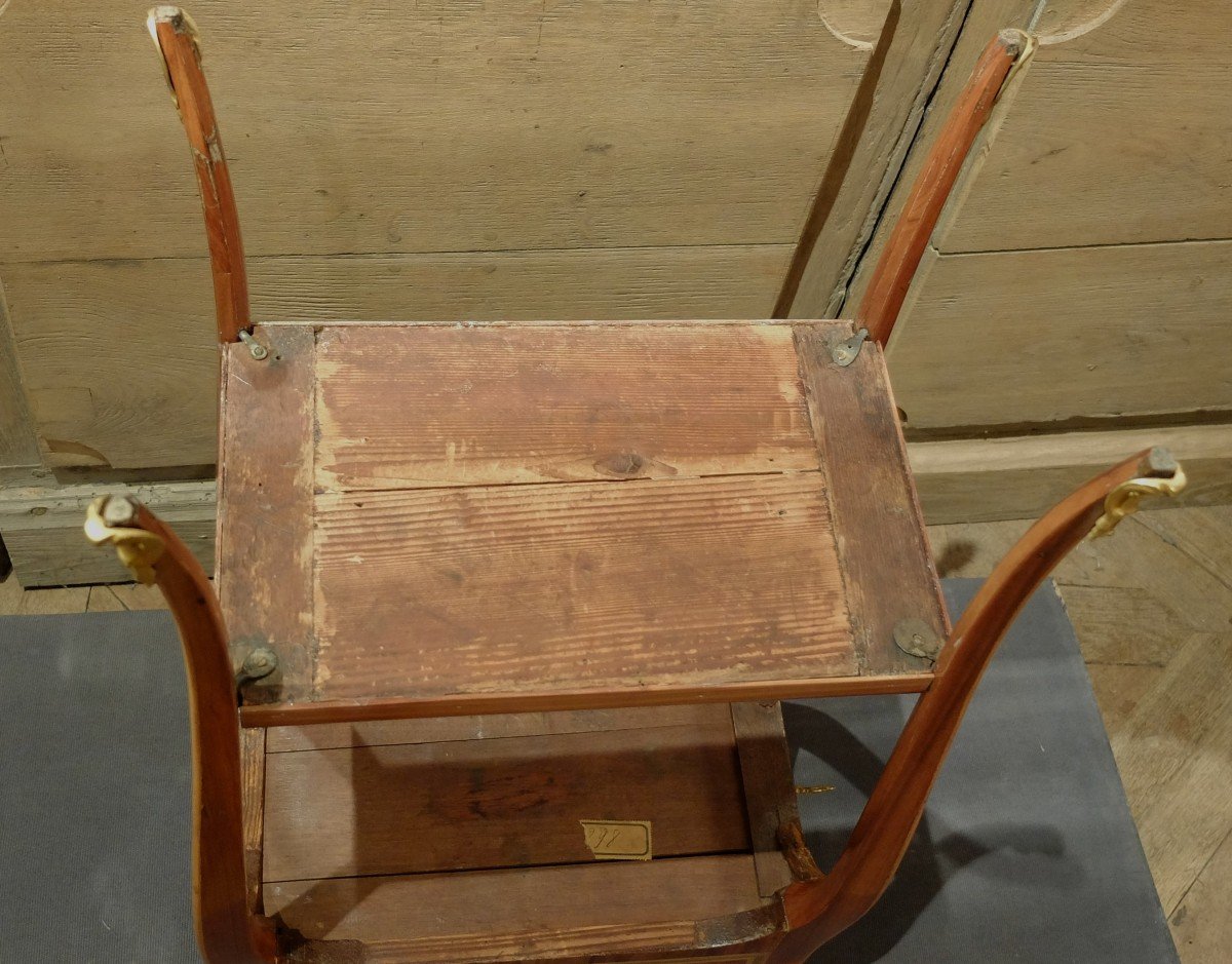  Petite Table à écrire De Salon En Placage, Estampillée De J.b Vassou, époque XVIIIe Siècle.-photo-6