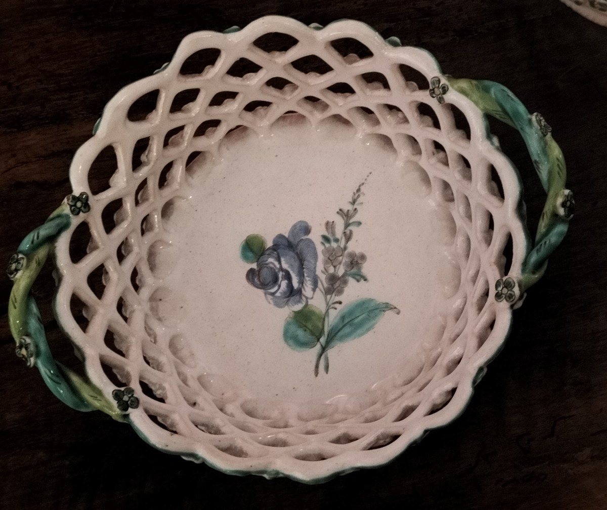 Two Earthenware Baskets From Sceaux, 18th Century-photo-2