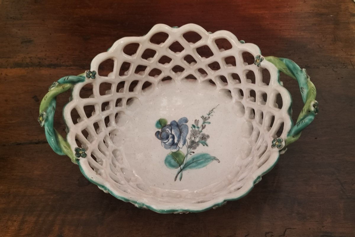 Two Earthenware Baskets From Sceaux, 18th Century-photo-5