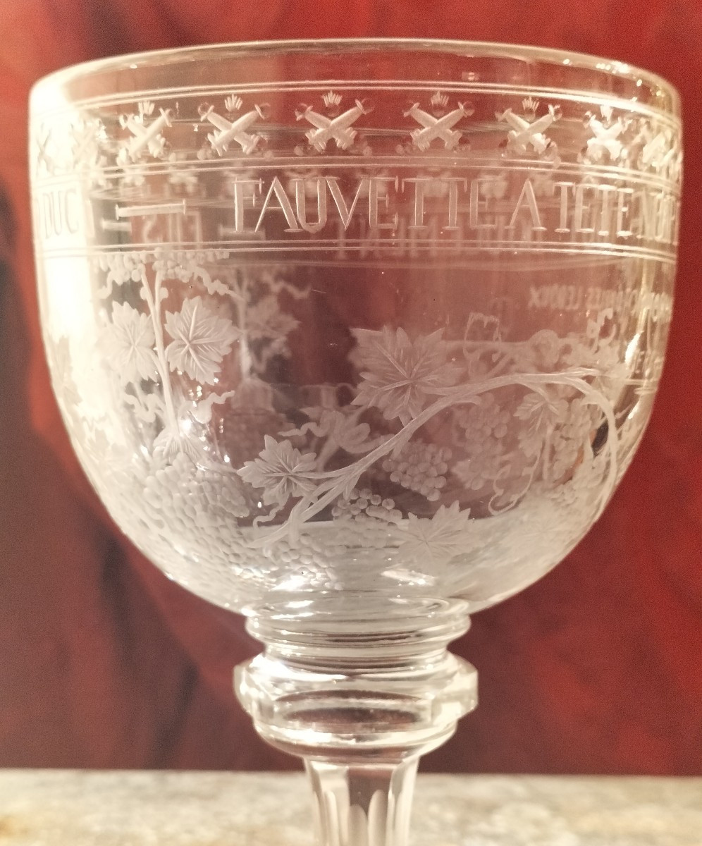 Engraved Glass Name Cup, 1914/18 Period-photo-3