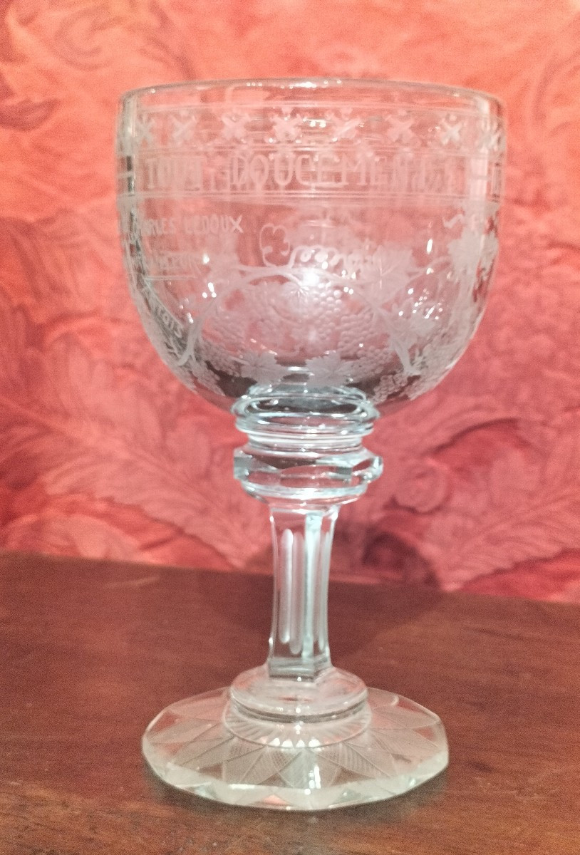 Engraved Glass Name Cup, 1914/18 Period-photo-2