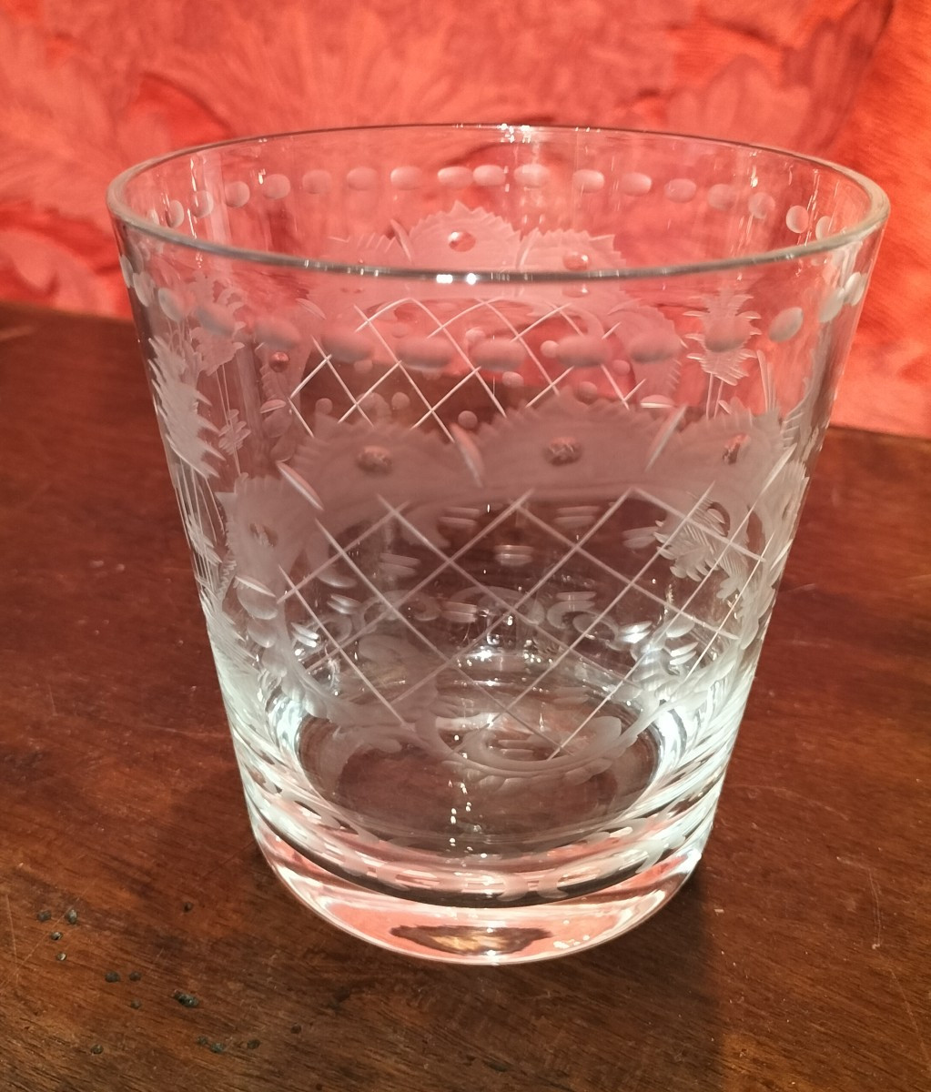 Cut Glass Goblet Or Small Vase, 18th Century-photo-1