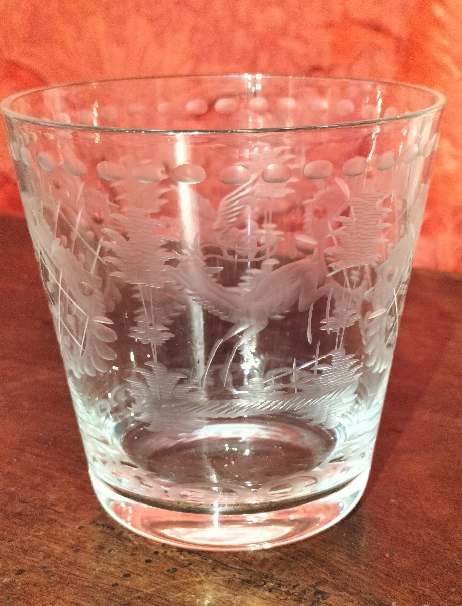 Cut Glass Goblet Or Small Vase, 18th Century-photo-2
