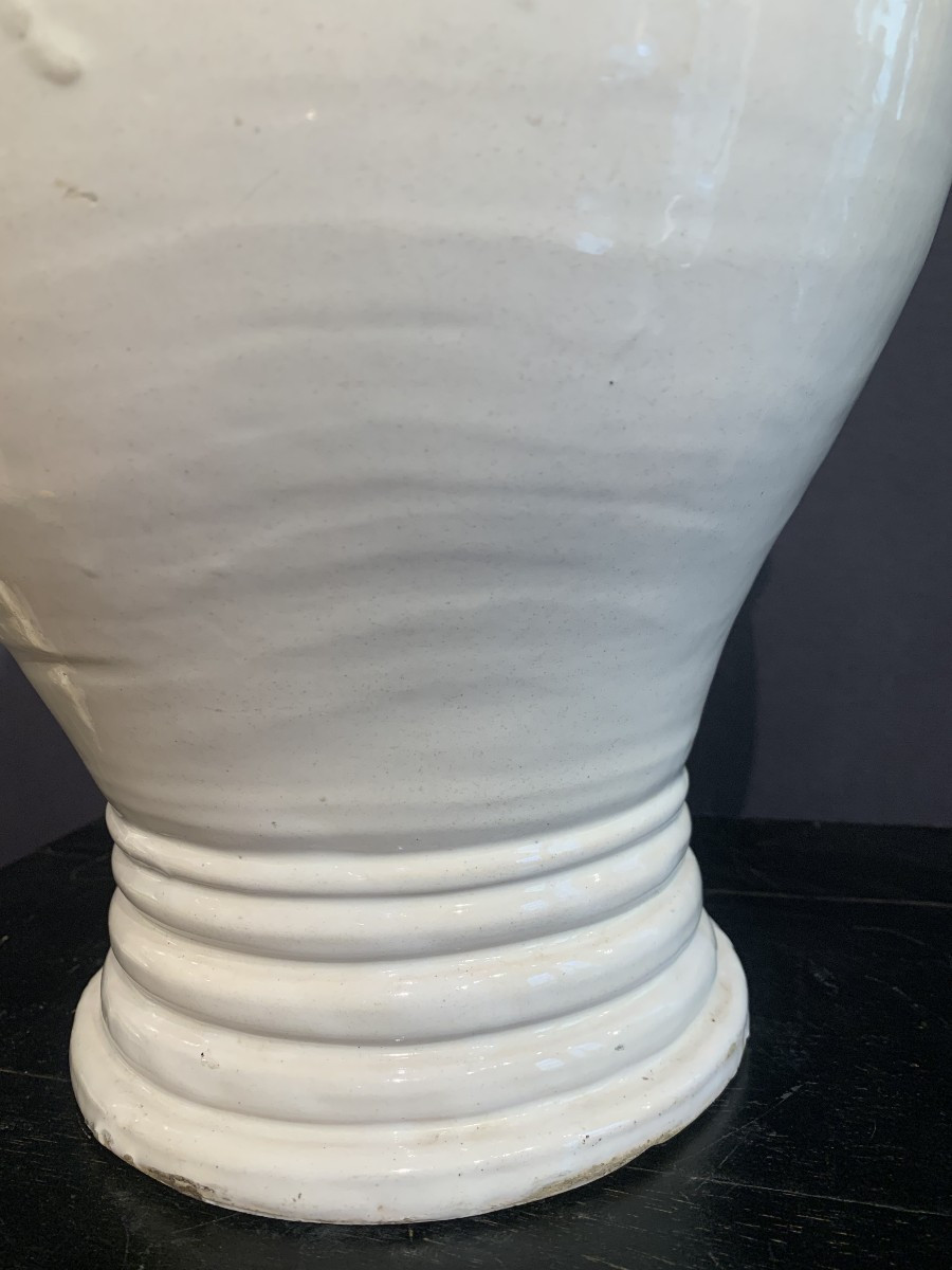 Large Italian Earthenware Jug From The Late 17th Century.-photo-6