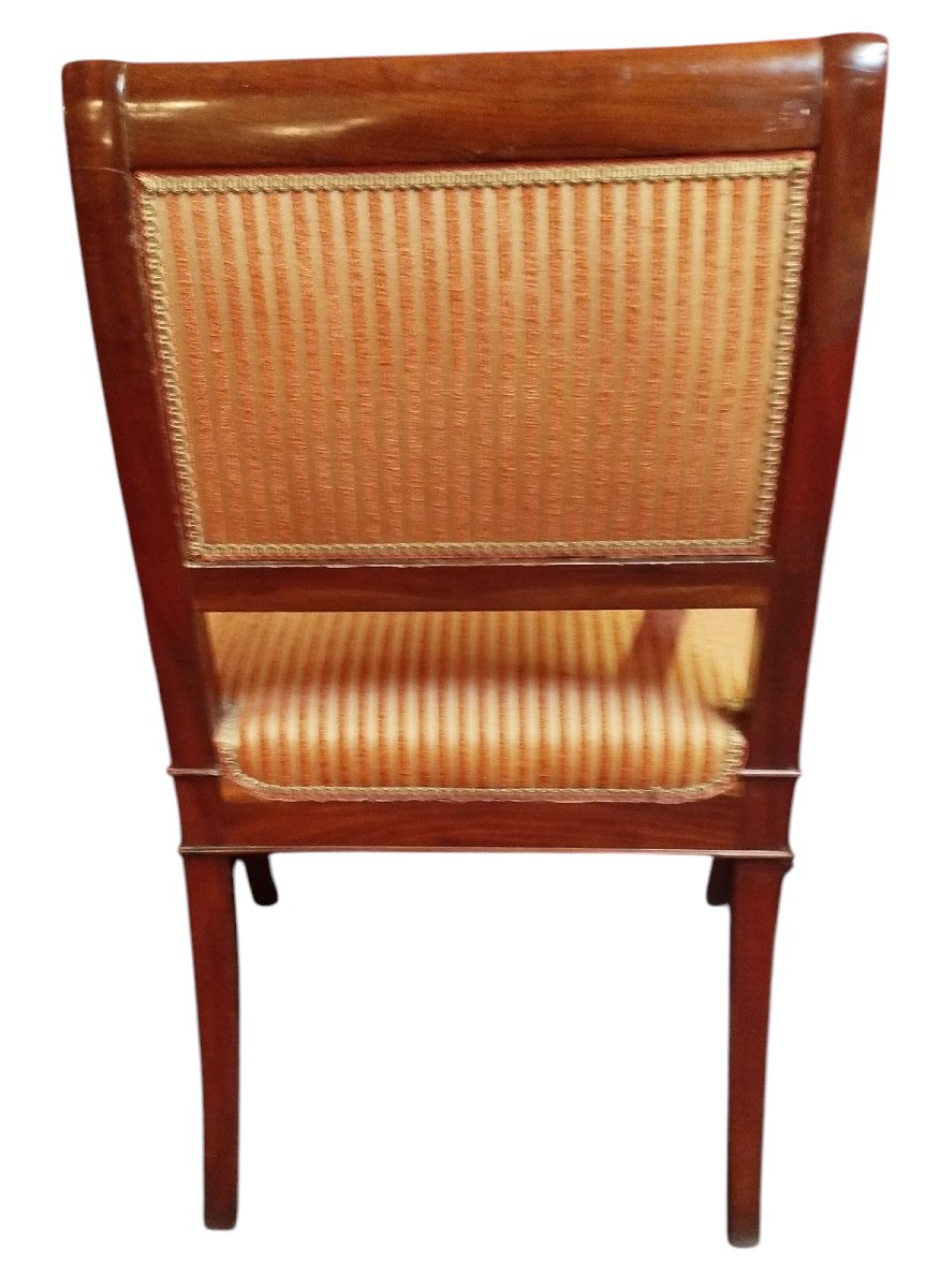 Pair Of Mahogany Ram's Head Armchairs-photo-4