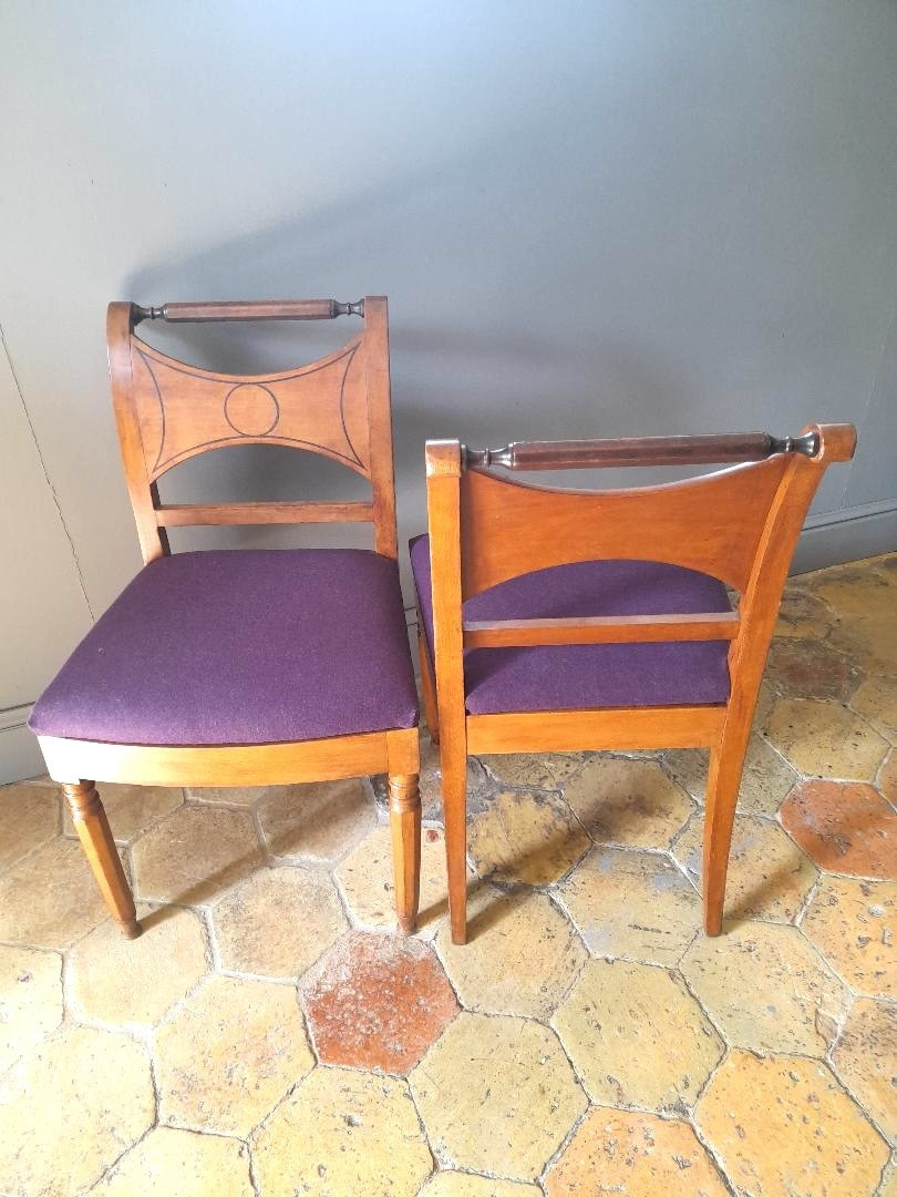 Paire de chaises dans le goût d'Emilio TERRY-photo-2