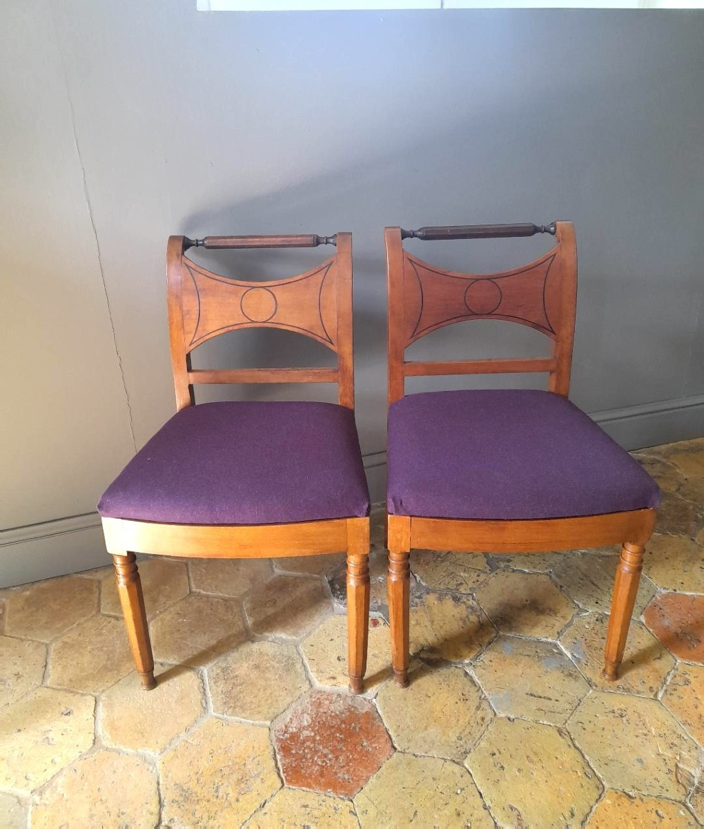 Paire de chaises dans le goût d'Emilio TERRY