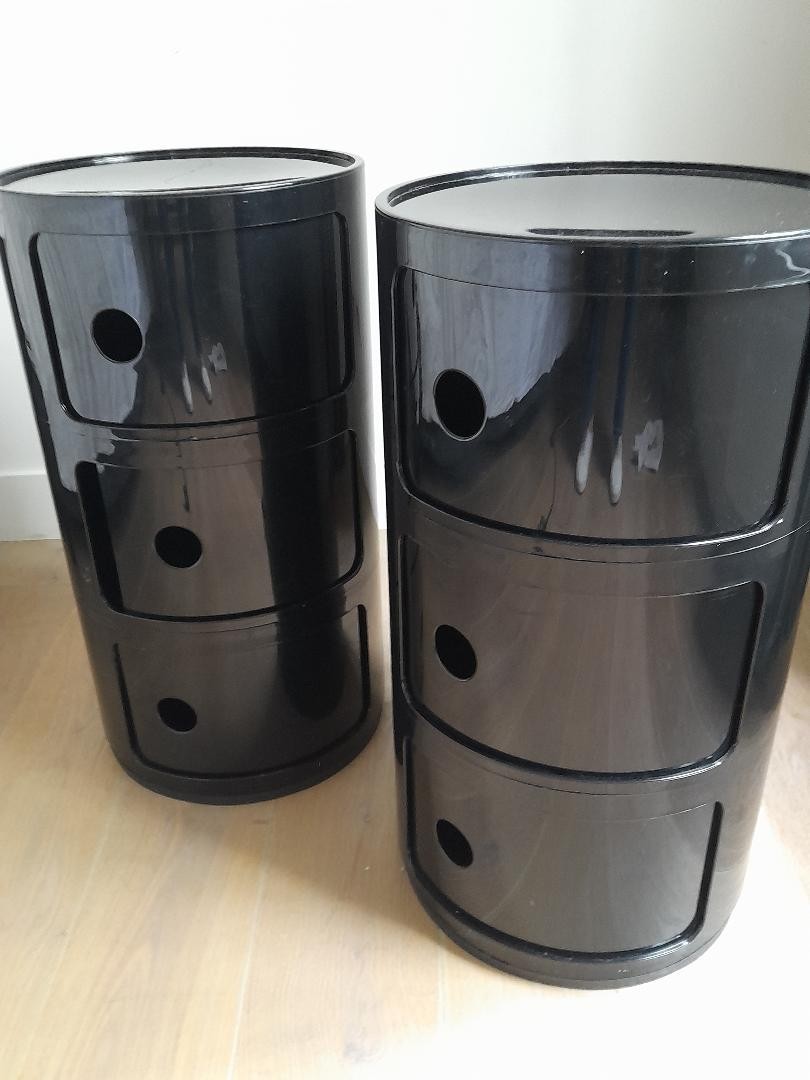 Paire de chevets KARTELL par Anna CASTELLI-photo-2