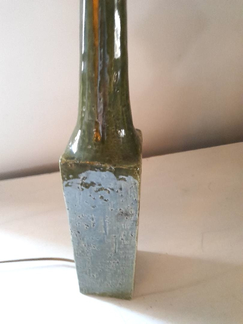 Green Ceramic Bottle Lamp-photo-4