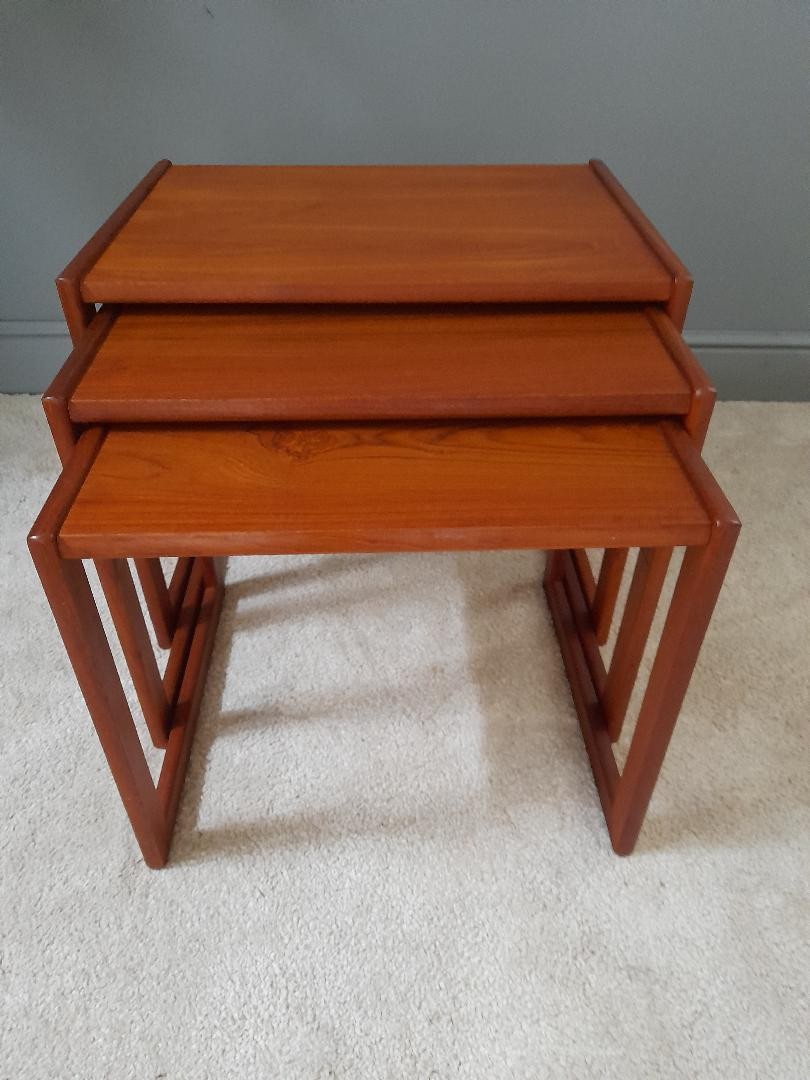 Trois tables gigognes Danoises-photo-2