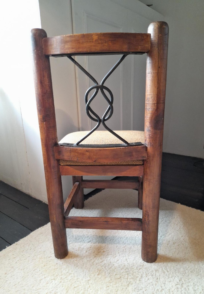 Pair Of Brutalist-style Chairs-photo-3