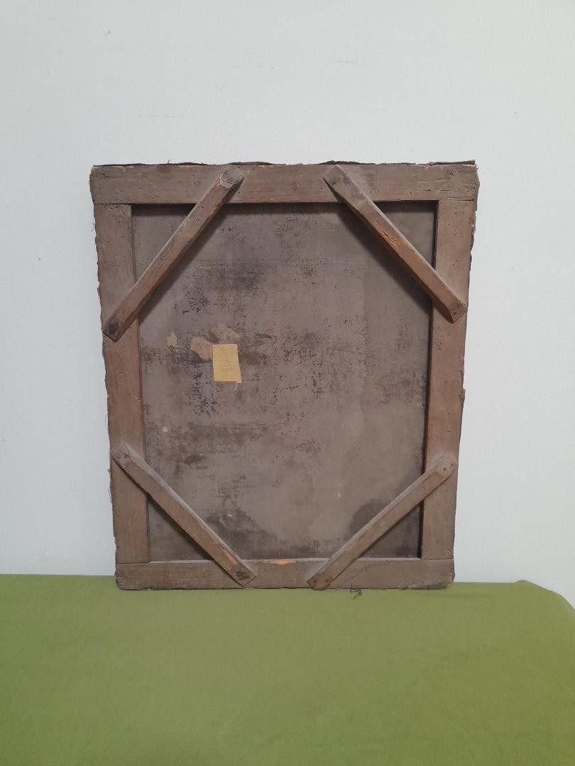 Painting Depicting Mary Magdalene, Oil On Canvas, 18th Century-photo-3