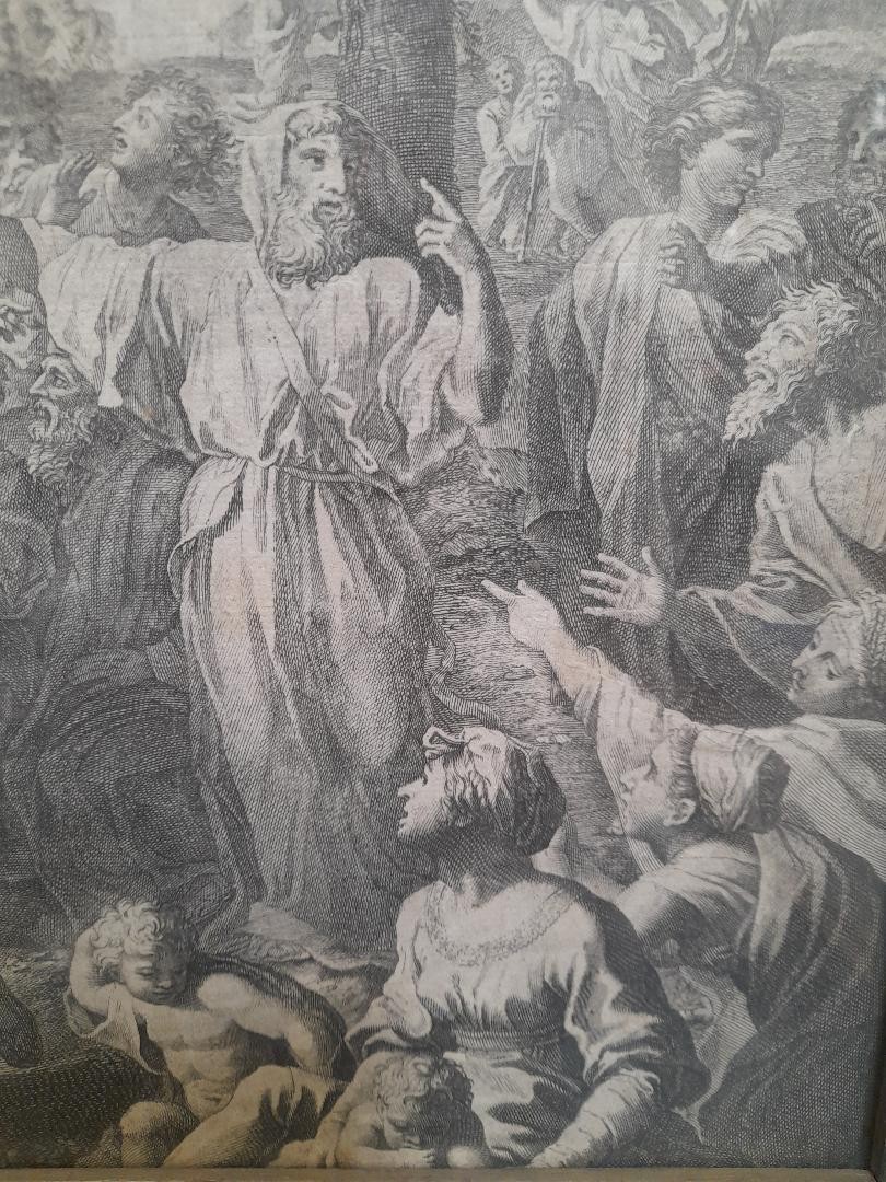 Engraving In Black "the Golden Calf"-photo-3