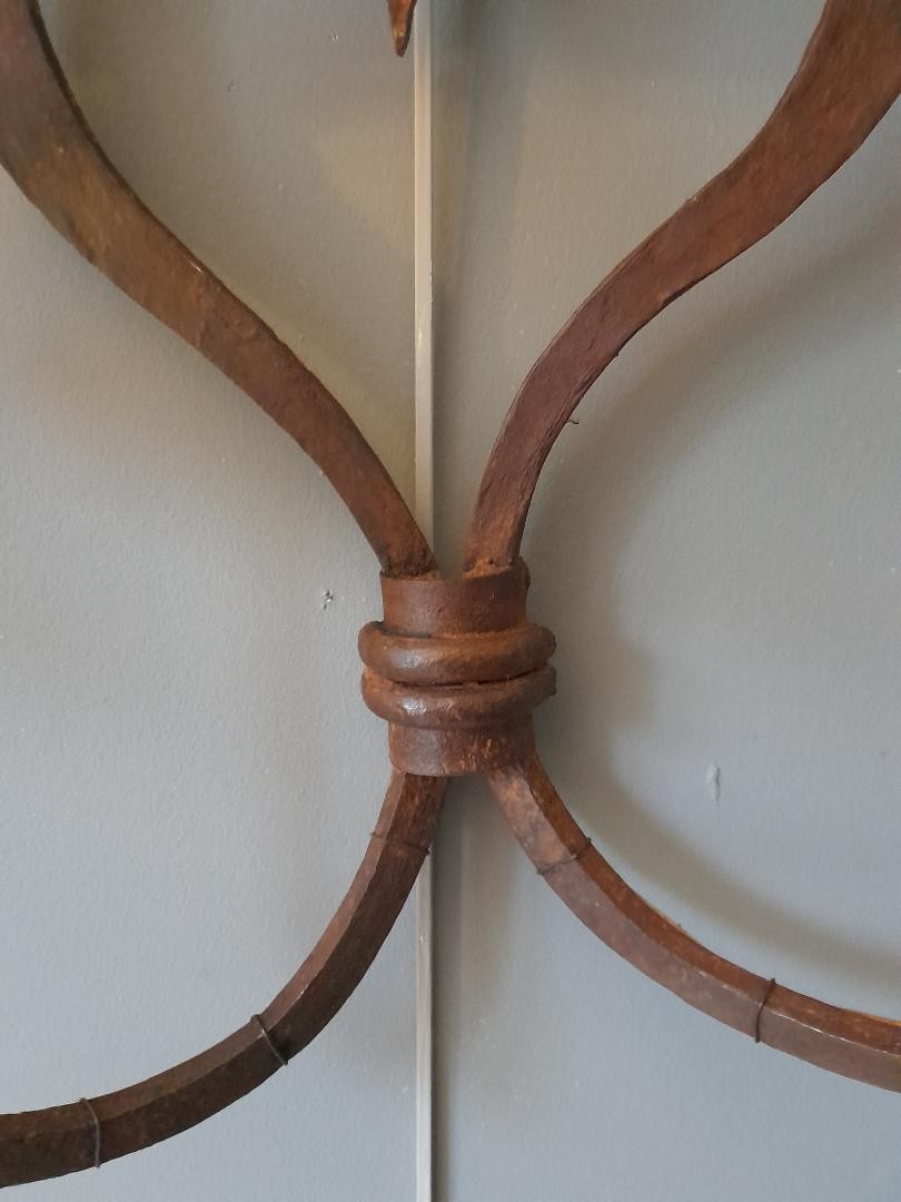 Paire d'appliques en fer forgé -photo-4