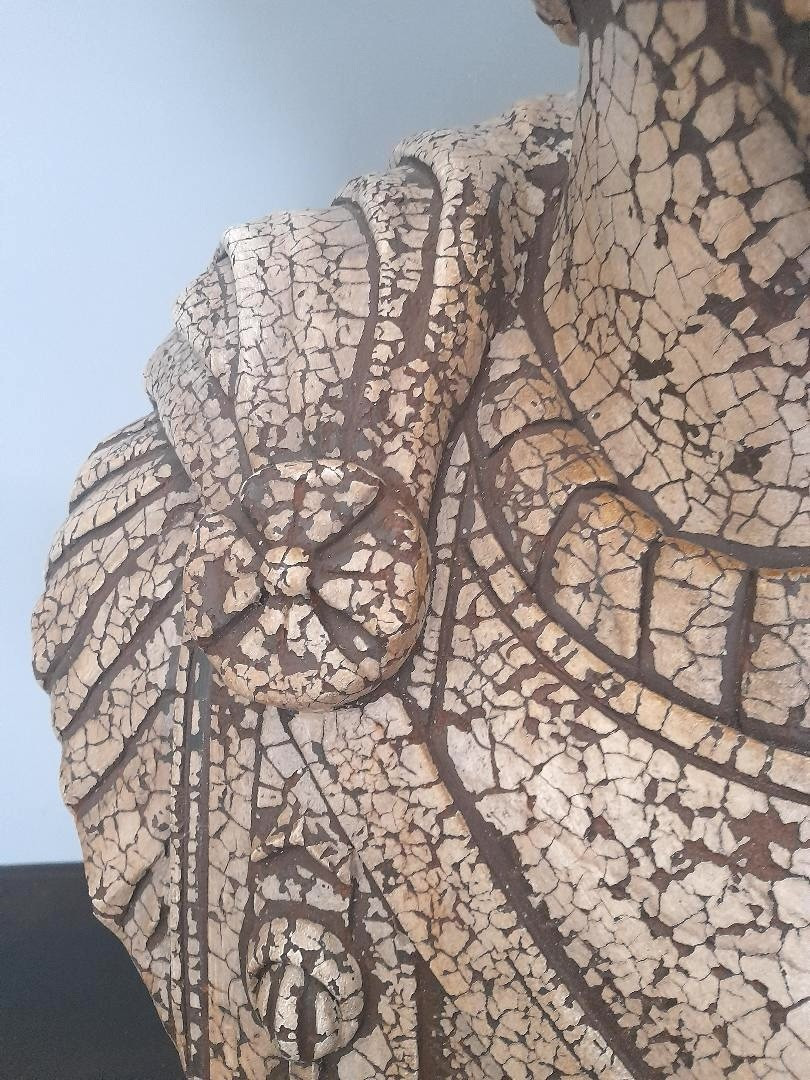 Buste d 'empereur romain en terre cuite, probablement CARACALLA-photo-3