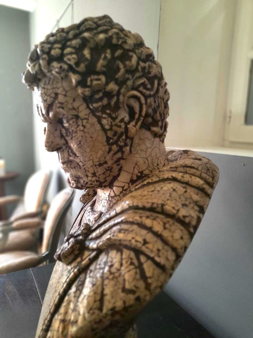 Buste d 'empereur romain en terre cuite, probablement CARACALLA-photo-4
