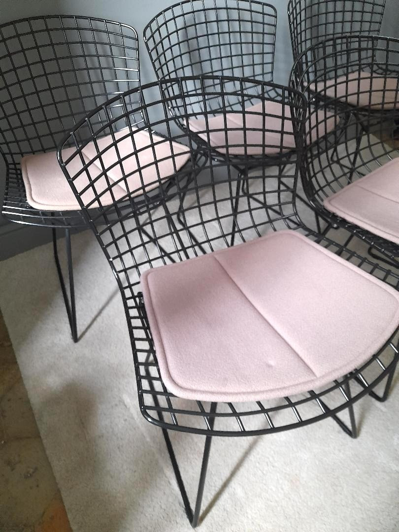 Six chaises BERTOIA édition KNOLL-photo-3