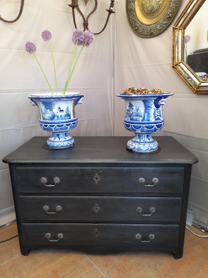 Commode peinte époque Régence