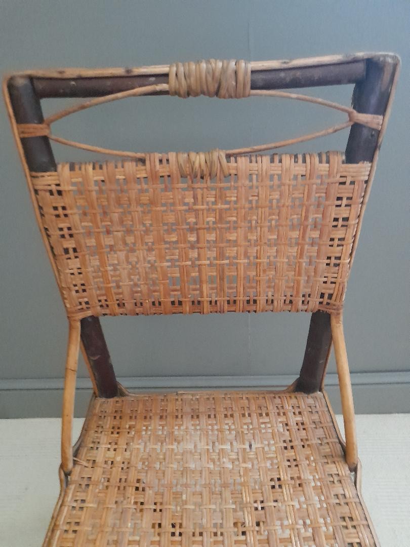 Quatre chaises en rotin-photo-4