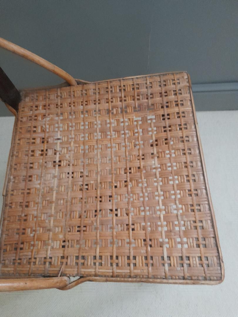 Quatre chaises en rotin-photo-2