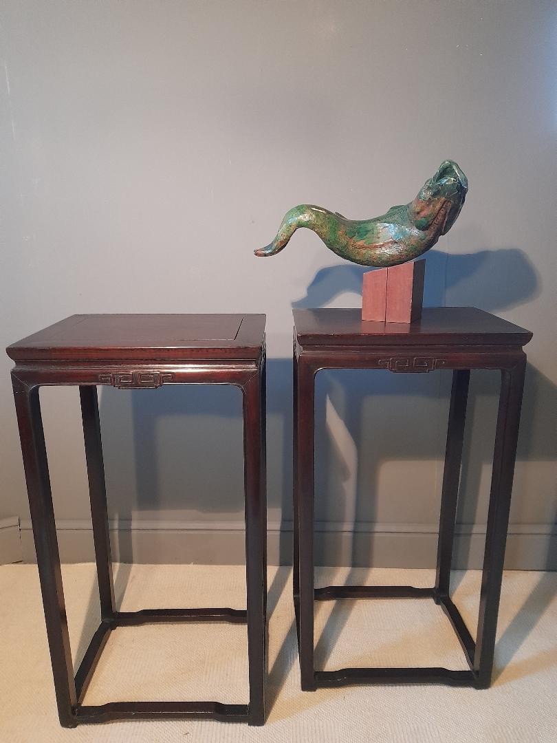 China, Pair Of Sellettes Early XXth Century