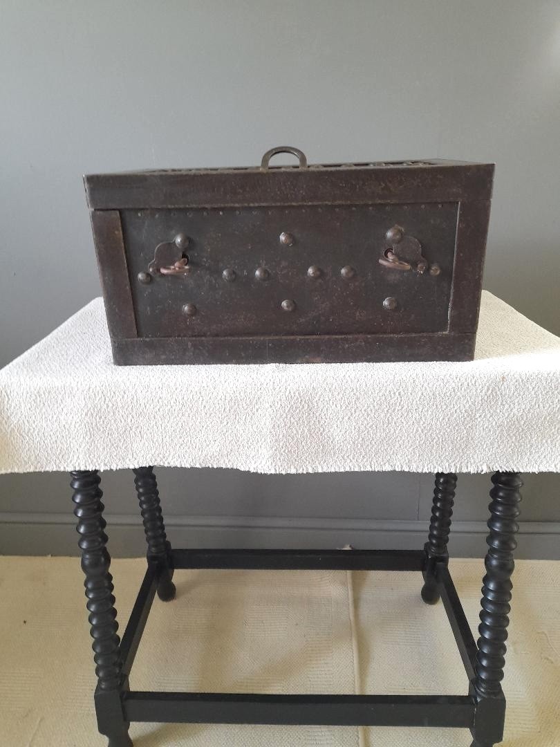 Iron Cannonball Box, 19th Century