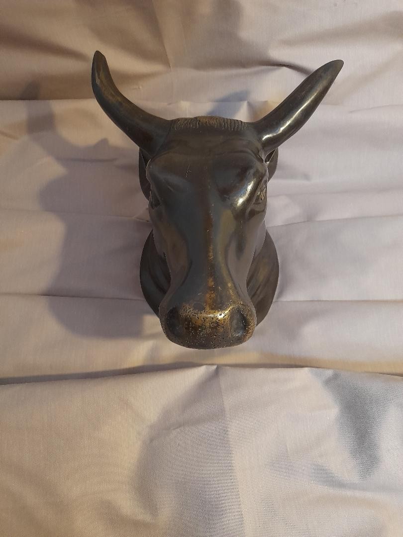 Bronze Sculpture Of An Ox Head