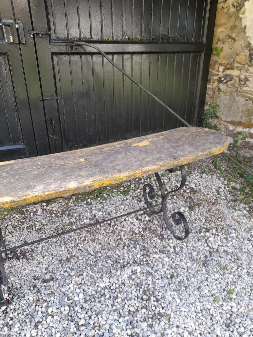 Banc de jardin en chêne -photo-2