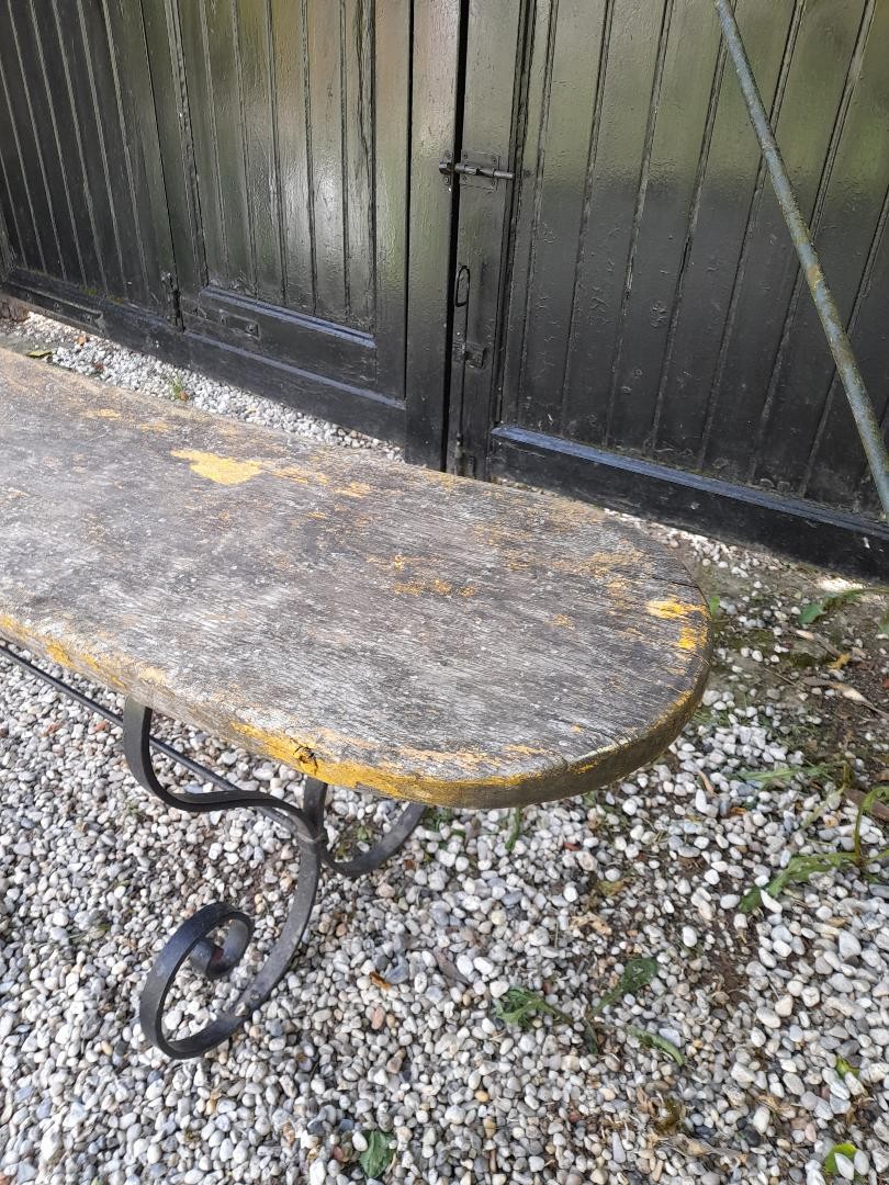 Banc de jardin en chêne -photo-2