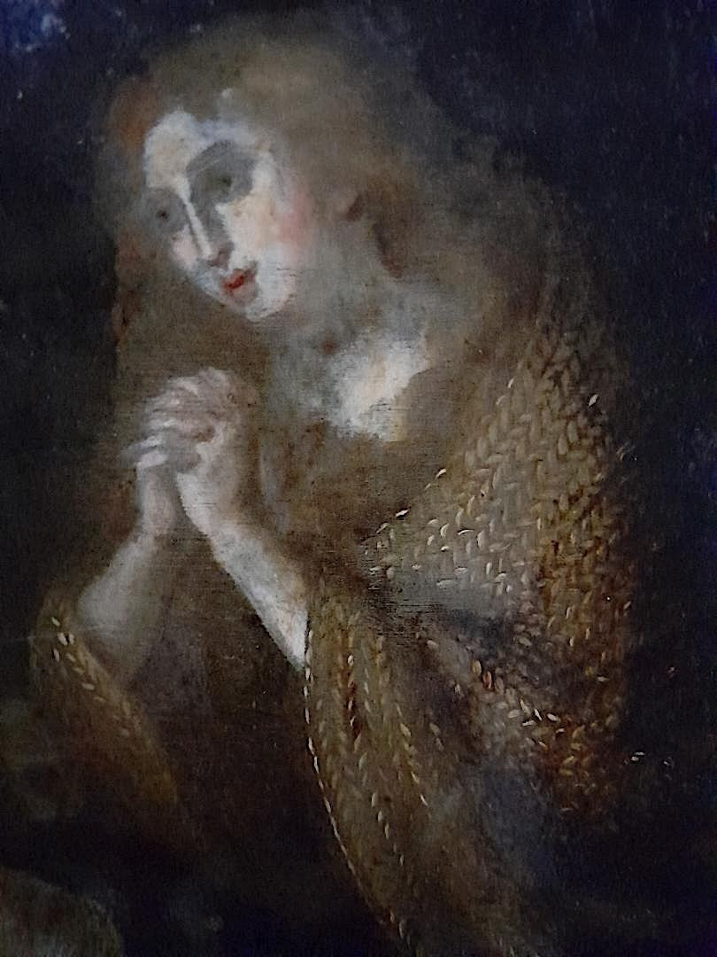 Marie Madeleine , huile sur cuivre-photo-2