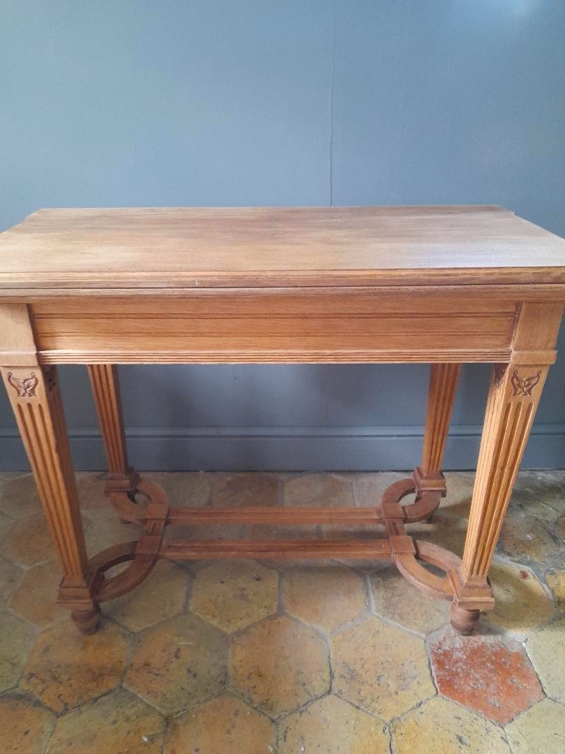 Paire de consoles en chêne-photo-1