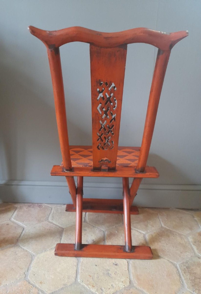 Pair Of Chinese Folding Chairs-photo-4